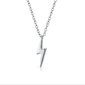 Silver Lightning Bolt Necklace